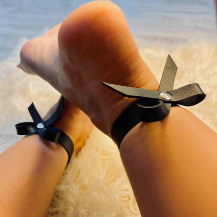 Women PU Leather Ankle Strap Fashion Street Style Fetish Ankle Strap Gothic Bdsm Bondage Anklet Nightclub Erotic Accessories