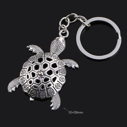 Fashion Animal Women Keychain Car Moon Cat Dog Love Heart Key Chain Friends Gift Jewelry Bag Pendant Wing Evil Eye Angel Turtles
