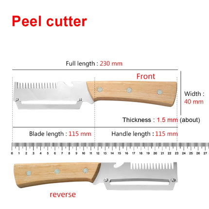 3-in-1 Stainless Steel Peeler & Scallion Shredder with Bottle Opener for Peeling and Slicing Fruits and Vegetables Kitchen Tool