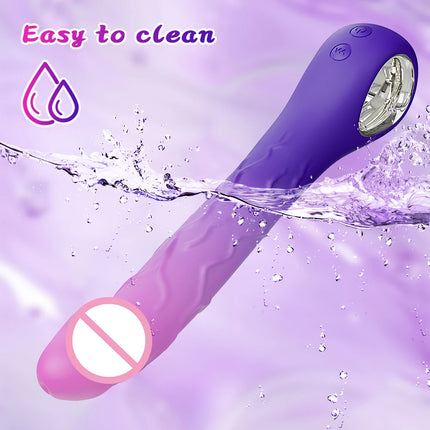10 Modes Vagina Dildo Vibrator for Women G-Spot Vibrator Clitoris Nipples Stimulator Female Masturbator Adult Sex Toy for Women