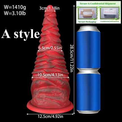 Big Butt Plug Soft Silicone Penis Anal Dilator Huge Anal Plug Dick Dildos Sex Product Stimulate Vagina and Anus Sex Toys for man