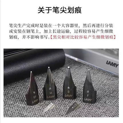 Genuine German Lingmei Pen Tip Z50 Hunter Star Universal Replacement Pen Tip Ef Black Silver F