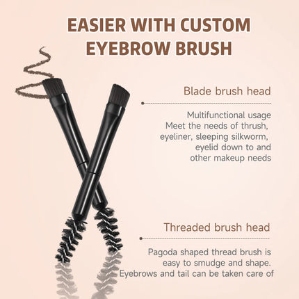 3 Colors Eyebrow Powder Palette - Matte, Smudge-Free Long-Lasting Makeup, Waterproof Long-Lasting,Natural 3D Eyebrow Look