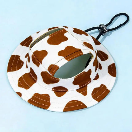 SU Summer Pet Cat Sun Hat With Ear Holes - Cute Kitten Fisherman Cap For UV Protection Breathable Outdoor Sunshade Cap For Cats