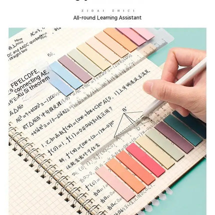 6 Series Colorful Self-Adhesive Sticky Notes Memo Pad - Office & School Supplies - Bookmark Point-It Marker Memo Sticker Paper