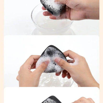 Black Triangle Powder Puff Facial Makeup Sponge Soft Velvet Cosmetics Puff Mixer Beauty Foundation Make-Up Sponge Makeup Access