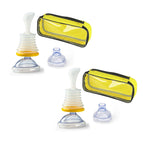 2  set yellow bags