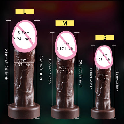 Big Glans Dildo Realistic Penis Soft Silicone Vagina Orgasm Anal With Huge Suction Cup Adults Toys Sex Toys For Women Man 18+