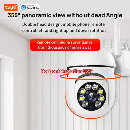 Tuya Smart 2.4G 4MP Indoor Camera,2.5K Security Camera for Baby Monitor,PTZ Wifi Cameras for Home Security,Pet Camera-USB