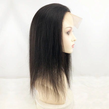 Dark Brown Silk Top Human Hair Lace Closure 5x5 Silk Base Straight Human Hair Natural Color Closures Pre Plucked Hairline #4