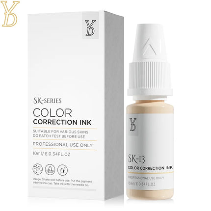 YDPMU 10ML Skin Camouflage Pigment Semi Permanent Makeup Tattoo Ink for Scar Vitiligo Stretch Mark Conceal Restore Skin Tones
