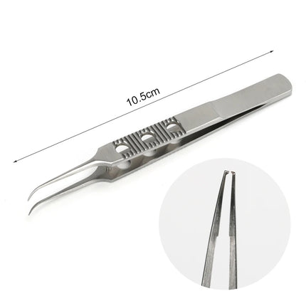 1 pc Eyelid Tweezers 10.5cm ophthalmic microsurgical instruments Ophthalmic forceps with hook platform