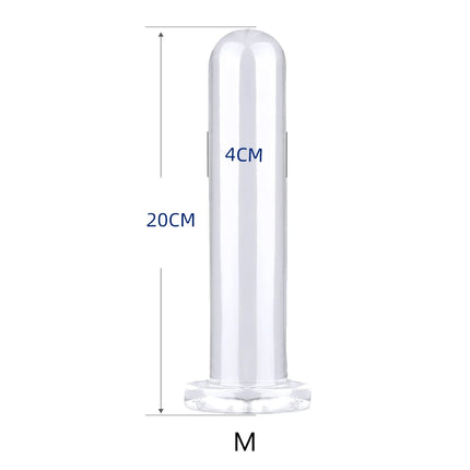 Clear TPE Anal Plug 24cm Small Dildos ButtPlug Pulling Beads Round Tube Masturbation Posterior Dilation Adult Sex Toys For Men