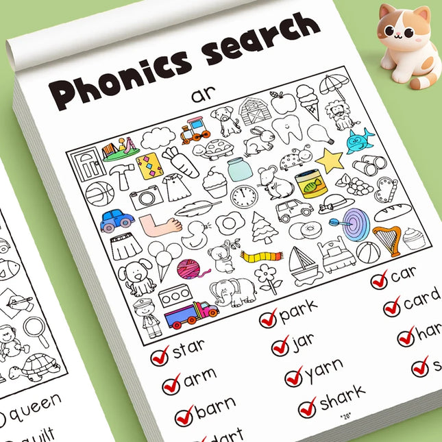Practice Workbook Match and Color Look Read and Find Interactive Activity Book Phonics The Corresponding Pattern Coloring Book