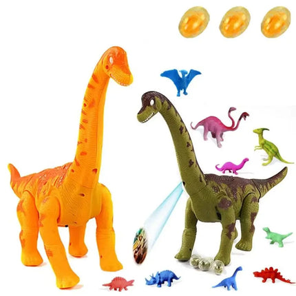 Plastic Will Lay Eggs Dinosaurs Toys Simulation Swinging Electric Dinosaur Toys Collection Movable Crawling Long-necked Toys