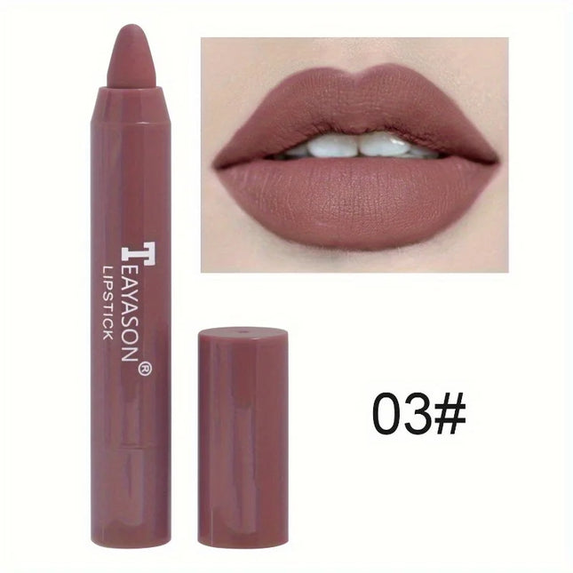 12 Colors Matte Lipstick, Pigmented Moisturizing Lip Gloss, Easy-to-apply Lip Gloss, Matte Rotating Lipstick Pen