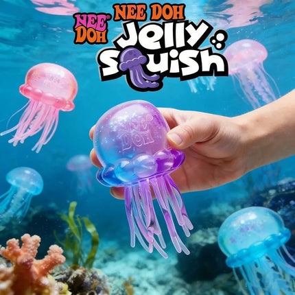 Schylling Needoh Fuzz Ball Jellyfish Squishy Blind Box Soft Stress Relief Squishies Toy Cute Relaxing Squeeze Sensory Toy ******