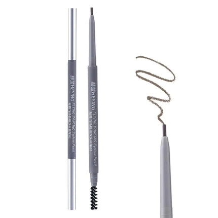 Ultra Fine Double Ended Eyebrow Pencil Waterproof Sweatproof Long Lasting Natural Hair Like Strokes Beginner Friendly with Brush