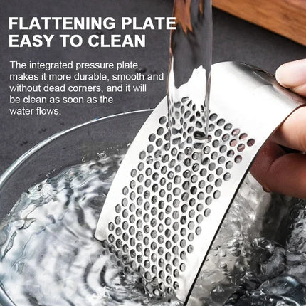 1/2pcs Stainless Steel Garlic Press Crusher Manual Garlic Chopper Garlic Chopping Tools Fruits Vegetables Home Kitchen Gadget