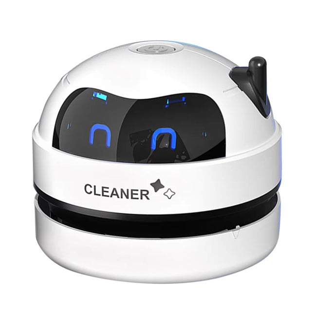 Mini Portable Desk Vacuum Cleaner, USB Rechargeable with Detachable Nozzle for Pet Hair and Pencil Crumb Cleaning