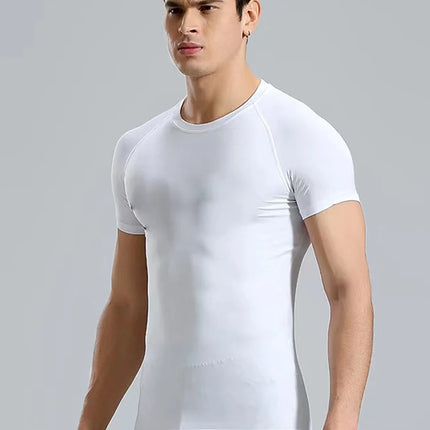 Men's T-Shirt Running Sport T Shirt Men Compression Top Tee Fitness Quick Dry Tight Training Gym Sport Running Shirts Men Jersey