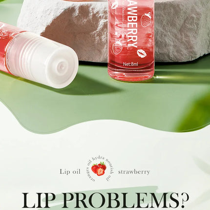 SADOER Fruits Lip Oil Lips skincare Moisturizing Nourishing Hydrating Anti Wrinkle Lipstick Lip Balm Beauty Lips Skin Care