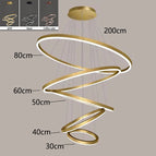 5 rings / Coffee color / APP with RC Dimmable