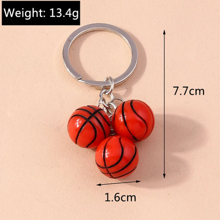 Fashion Mini 3D Soccer Football Keychain Sport Ball Key Ring for Men Women Car Key Holder Handbag Pendant  Jewelry Gift