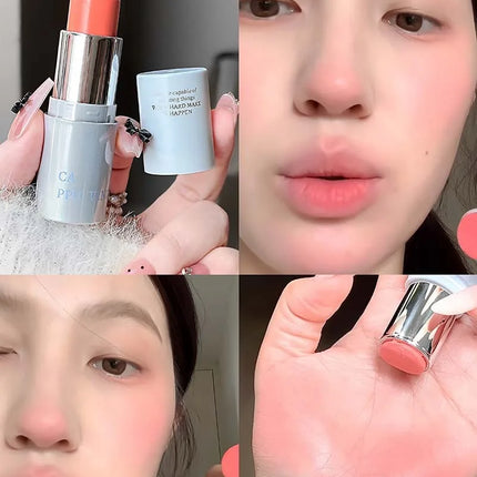Smooth Blush Stick Expansive Color Natural Long Lasting Matte Makeup Monochrome Creamy Rouge Face Lip Makeup Stick