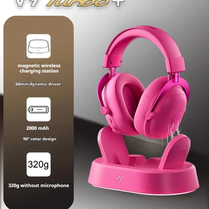 Original MCHOSE V9 PRO Music Esports Gaming Headphones 3-mode Wireless Noise Reduction Mic Customized Head-mounted