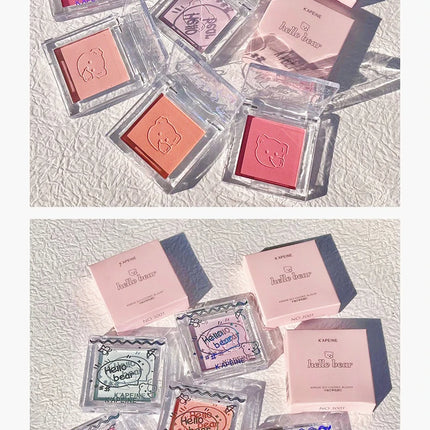 Monochrome Blush Palette Rose Hawthorn Cheek Tint Blusher Powder Natural Face Makeup Matte Peach Rouge Contour Shadow Palette