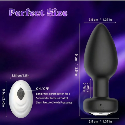 Anal Plug Adult Sex Toy And Games For Men Women,Wireless Remote Control 10 Frequency Vibration,Small Butt Plug For Female Male Prostate Massage Vibrating Anal Sex Toys For Men And Couple