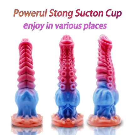 S/M/L Tentacle Anal Dildo Thick Silicone Monster Dildo Huge Penis Fake Dick Alien Dildo With Suction Cup Sex Toys For Women Men