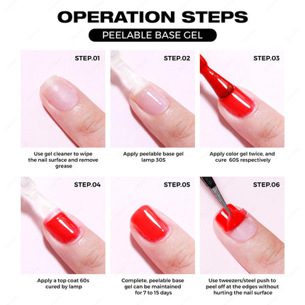 JTING 1pc 15ml New Arrive Peelable Base Coat Gel Nail Polish High Quality Long Lasting Peel off Base Gel Polish
