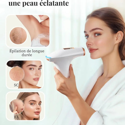 Haarlosy IPL Devices Hair Removal Laser Painless Hair Removal Device with HR/SC/RA, 9 Levels, 999,900 Flashes at Home for Women