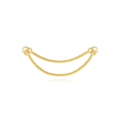 CANNER 1PC 925 Sterling Silver Chain Tassel Piercing Earrings Chain Charm Accessories For Woman Shiny Earring Fine Jewelry Gift