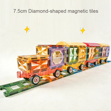 7.5cm Magnetic Building Blocks Construction Children Magnet Tiles Montessori Educational Toys for Kids Birthday Gifts