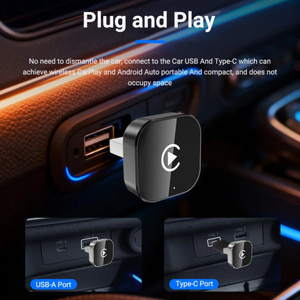 XUDA Carplay Android Auto Wireless Adapter Smart AI Box Car OEM Wired Android Auto To Wireless USB Dongle for Toyota Volvo