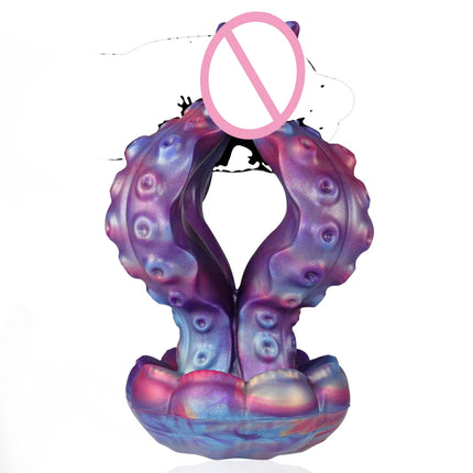 Soft Silicone Tentacle Jellyfish Dildo Animal Penis Dick Anal Plug Butt Expander Adult Erotic Sex Toys Men Women Masturbation