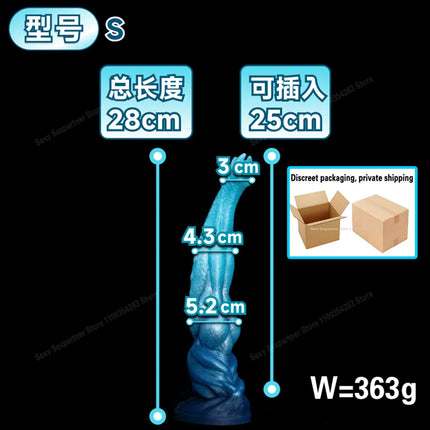 Huge Long Anal Plug/Dildo Monster Alien Large Butt Plug Silicone Suction Cup Anal Dilator G-Spot Sex Toys For Women Men Ass Toys