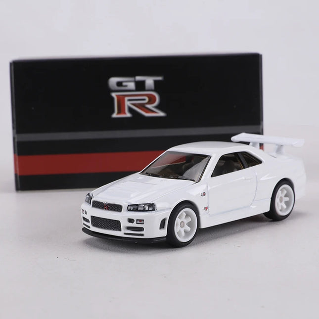 ZZC MODEL 1:64 GTR R34 Die-cast Alloy Car Model Toys Can Open The Hood