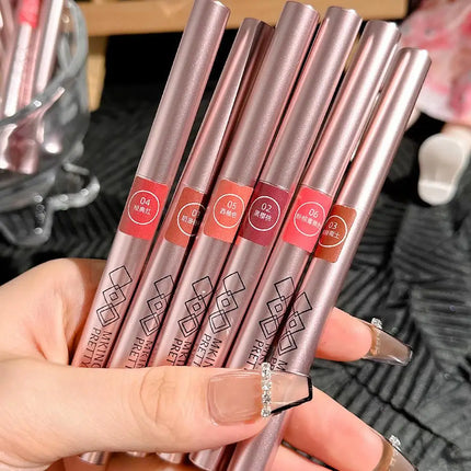 Matte lipliner Long-lasting Automatic Lip Liner Lipstick Lip Pencil Line Pen Beauty Waterproof Moisturizing