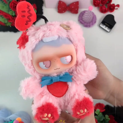 Monboo The Monster Paradise Series Plush Blind Box Vinyl Face Cute Action Figure Decoration Birthday Collectible Model Doll Gift