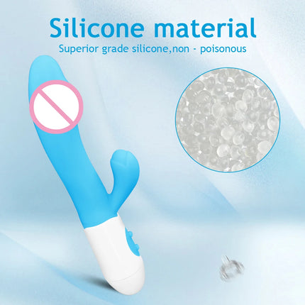 Vibrator Dildo for Women G-Spot Vibrator Clitoral Stimulator Vibrating Wand 10 Mode Rabbit Vibrators Adult Sex Toy for Men Women