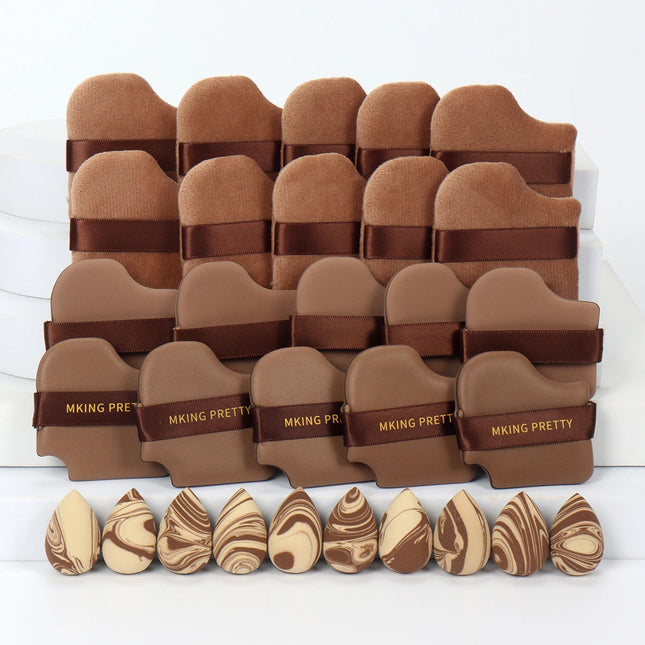 30-Piece Makeup Sponge Set, for Setting Makeup, Applying Makeup, Suitable for All Skin Types