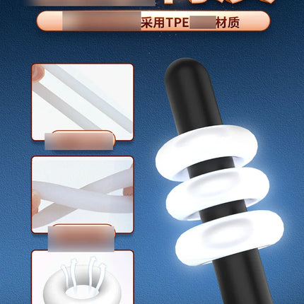 1PC Penis Ring High Toughness Soft Penis Delay Ring Silicone Foreskin Ring Men Semen Lock  Sexual Toy Ejaculation Delay