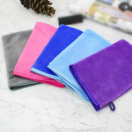 1Pc Colorful Makeup Remover Cleansing Gloves Reusable Soft Microfiber Face Care Towel Beauty Facial Cleansing Cloth Skin Care
