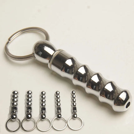 Metal Catheter for Men Urethra Stimulation,Beaded Urethral Sounding Dilators,Hollow Penis Plug Sex Toys