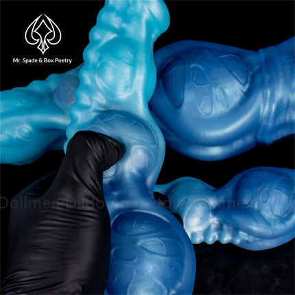 New Sex Toy Alternative Design Anal Plug for Men Gradient Blue Advanced Silicone G-spot Women Dildos Available in Multiple Sizes