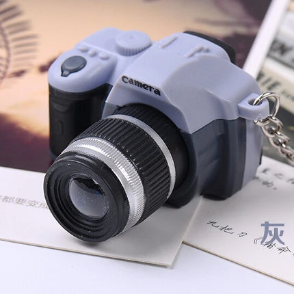 New Mini SLR Model Camera Keychain Car Key Ring  LED Flashlight Colorful  Key Chain Best Party Gift Jewelry Wholesale 17233